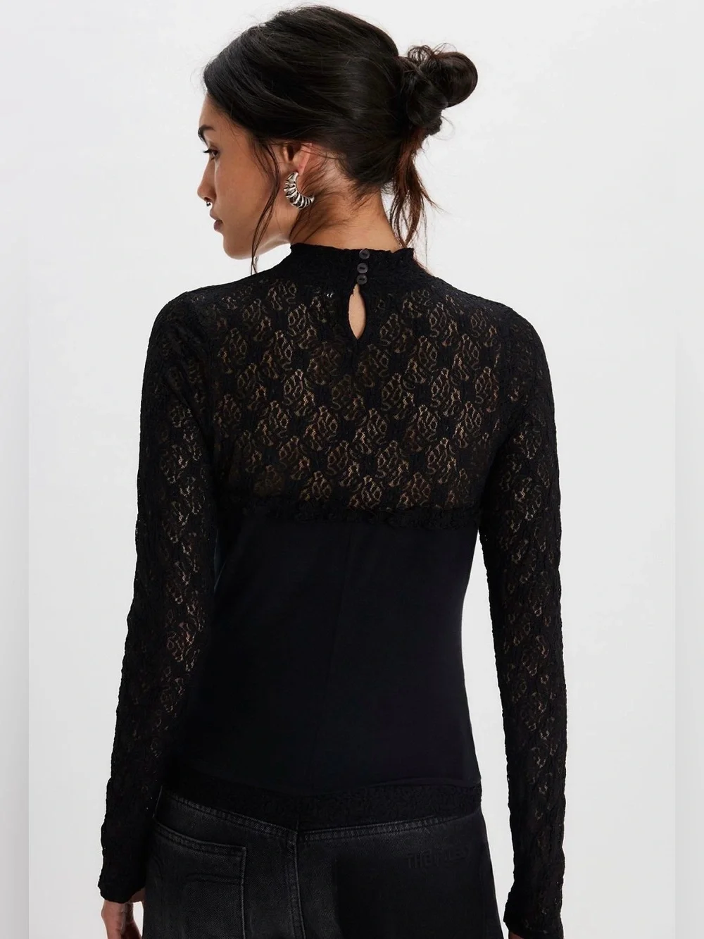 FREE PEOPLE Miya Lace Top